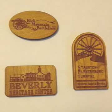 Wooden Badges
